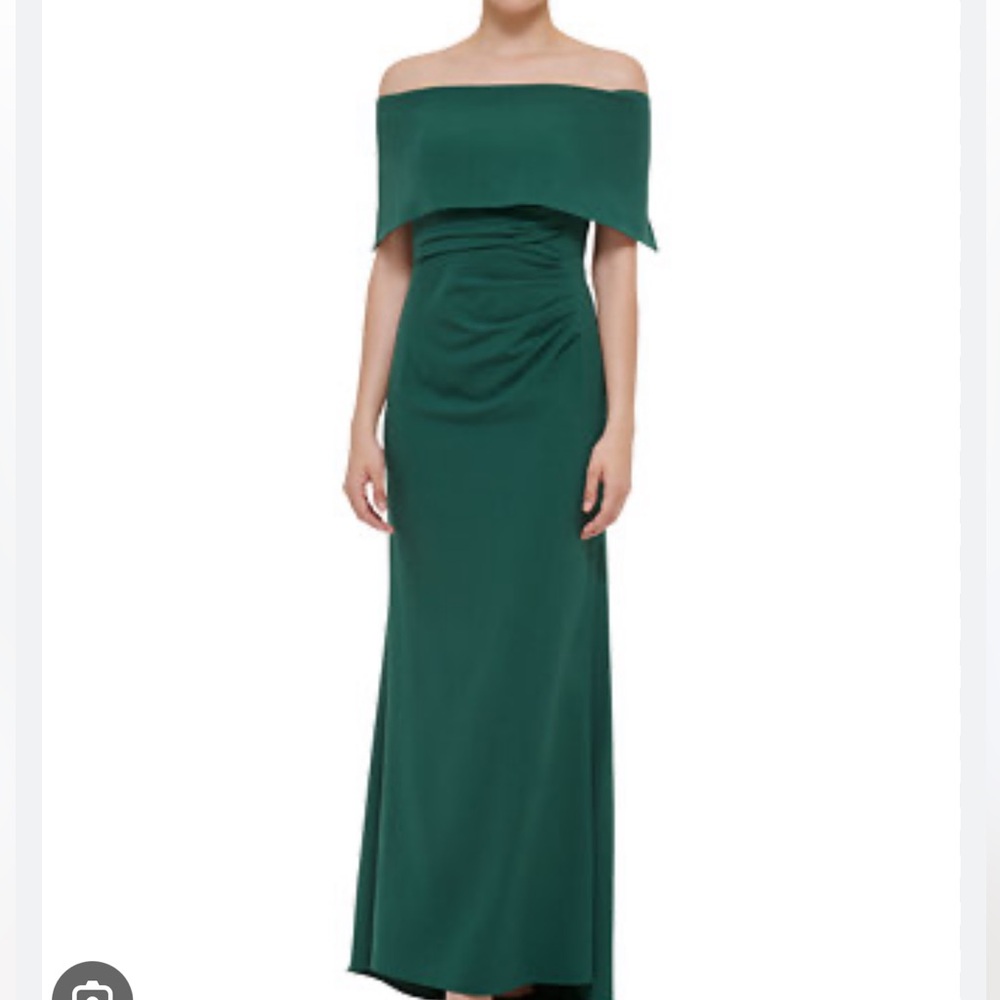 VINCE CAMUTO | Floor length, off-shoulder dress | Sz 2